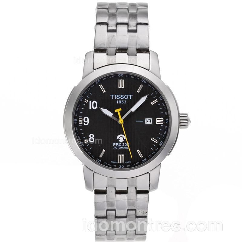 Tissot PRC200 Automatic with Black Dial S/S-Sapphire Glass