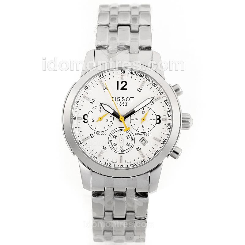 Tissot PRC200 Automatic with White Dial S/S