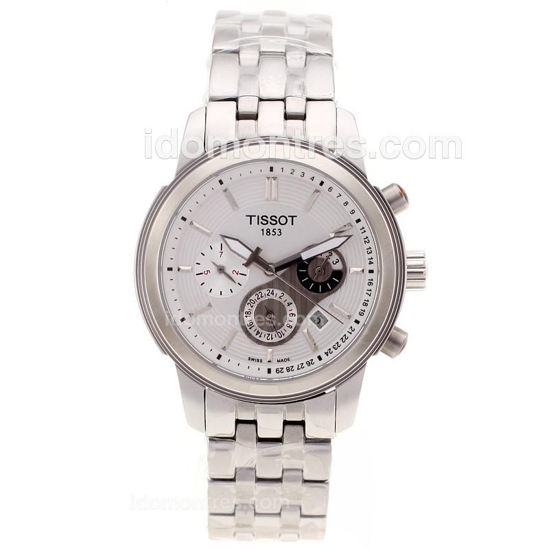 Tissot PRC200 Automatic with White Dial S/S-Sapphire Glass