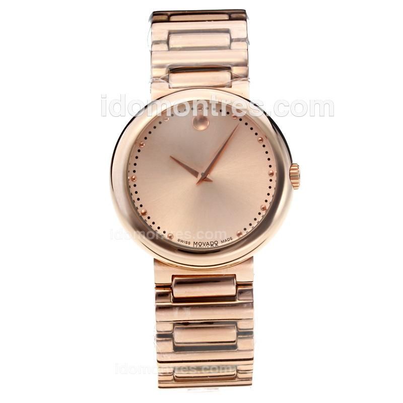 Movado Fiero Full Rose Gold with Champagne Dial