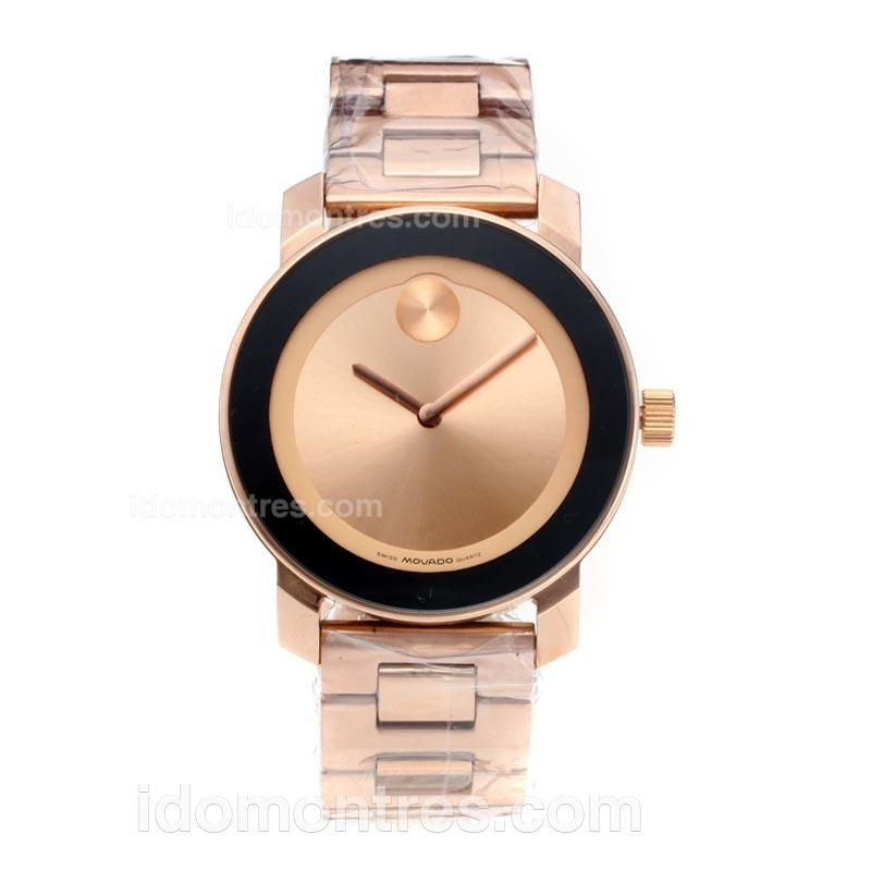 Movado Full Rose Gold with Champagne Dial