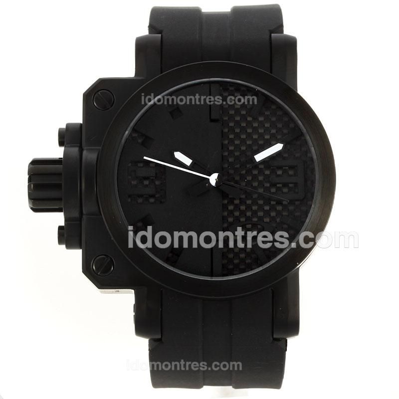 Oakley Gearbox PVD Case with Black Dial-Rubber Strap