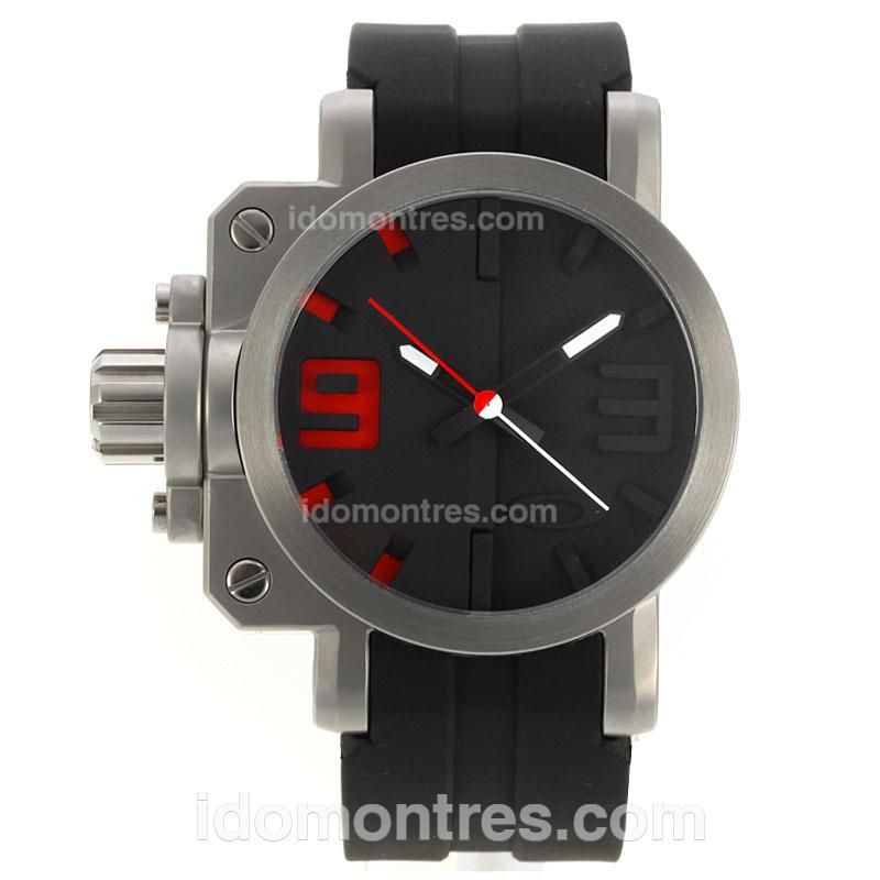 Oakley Gearbox with Black Dial-Rubber Strap