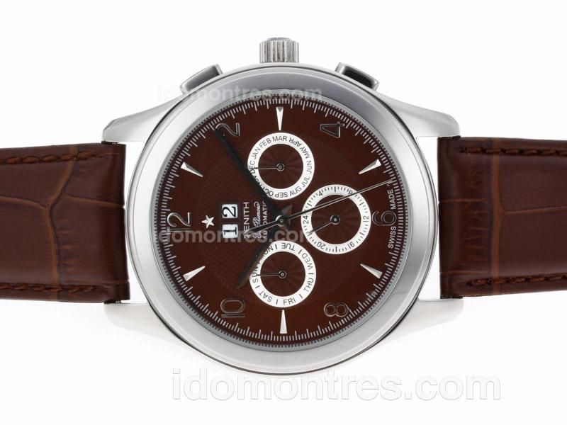 Zenith Classic Perpetual Calendar Automatic with Brown Dial and Strap