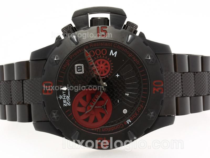 Zenith Defy Extreme Chrono Working Chronograph Full PVD with Black Dial-Red Marking