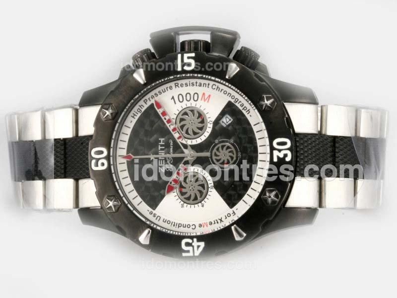 Zenith Defy Extreme Chrono Working Chronograph PVD Case with Black Carbon Fibre Style Dial