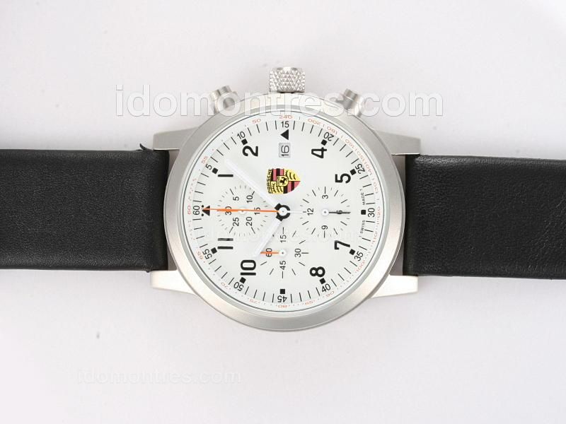 Porsche Design Classic Working Chronograph with White Dial