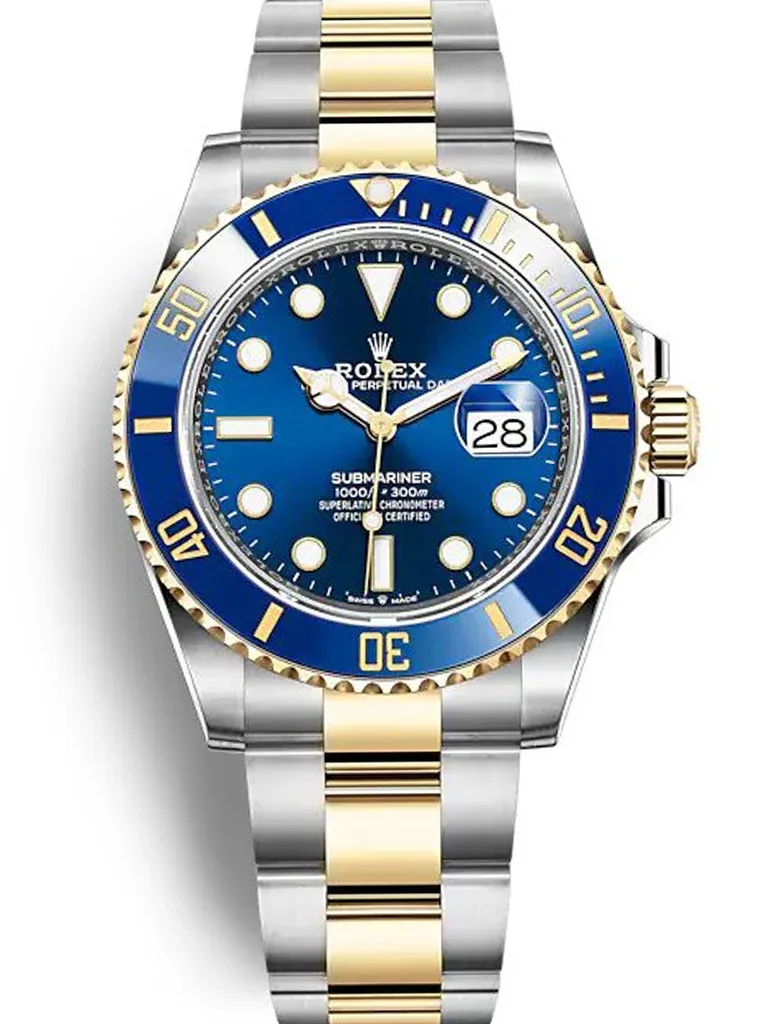 Super Clone Submariner Bluesy Blue Dial Blues Bezel Two Tone Oyster Bracelet