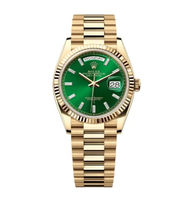 Replica Rolex Day-Date II Green Dial 128238