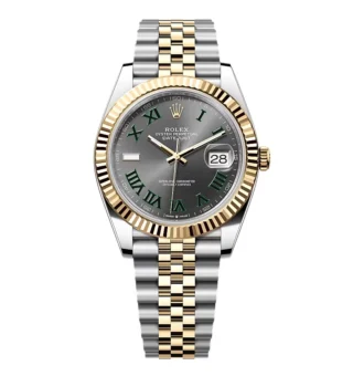 Superclone Rolex Datejust Rhodium Dial 126333 "Wimbledon" Flutted/Jubilee 41 mm