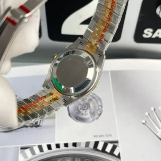 Replica Rolex Datejust Champagne Dial Diamond Bezel