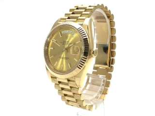 Replica Rolex Day-Date II Champagne Dial 228238 Angle Detail