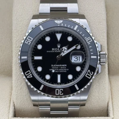 Superclone Rolex Submariner Black Dial 126610LN Perspective View