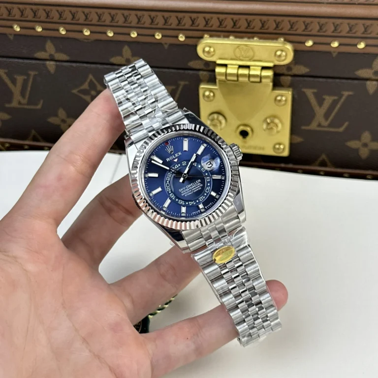 Replica Rolex Sky-Dweller Blue Dial Jubilee Bracelet